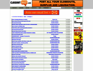closeoutbuzz.com screenshot