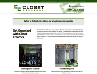 closetcreators.ca screenshot