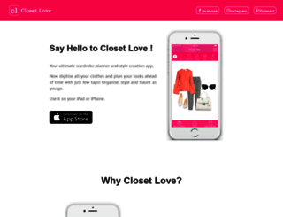 closetloveapp.com screenshot