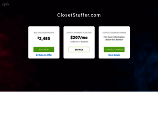 closetstuffer.com screenshot