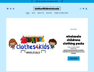 clothes4kidswholesale.co.uk screenshot