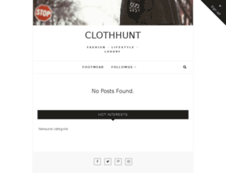 clothhunt.com screenshot