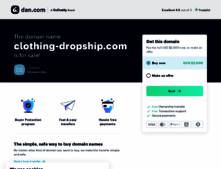 clothing-dropship.com screenshot