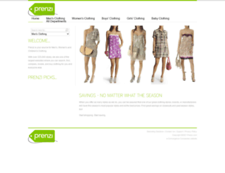 clothing.prenzi.com screenshot