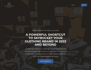 clothingbrandmarketing.com screenshot