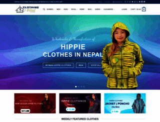 clothinginnepal.com screenshot