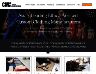 clothingmanufacturersasia.com screenshot