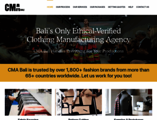 clothingmanufacturingagentbali.com screenshot