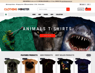 clothingmonster.com screenshot