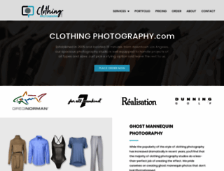 clothingphotography.com screenshot