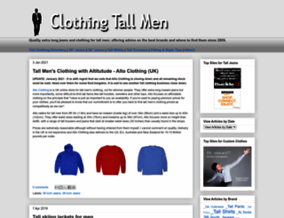 clothingtallmen.com screenshot