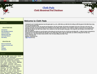 clothpads.wikidot.com screenshot
