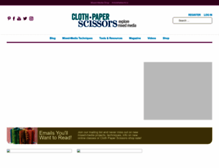 clothpaperscissors.com screenshot