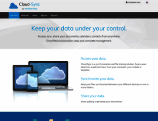 cloud-sync.net screenshot