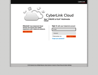 cloud.cyberlink.com screenshot