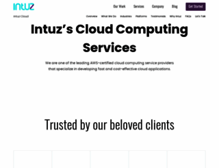 cloud.intuz.com screenshot