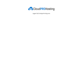 cloud.prohosting.com screenshot