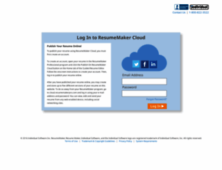 cloud.resumemaker.com screenshot
