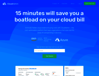 cloudadmin.io screenshot