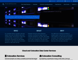 cloudandcolocation.com screenshot