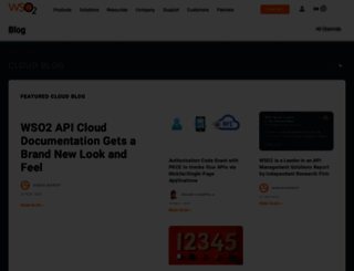 cloudblog.wso2.com screenshot
