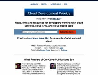 clouddevweekly.co screenshot