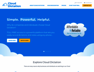 clouddictation.com screenshot