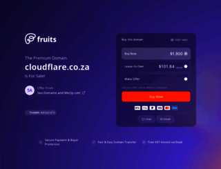 cloudflare.co.za screenshot