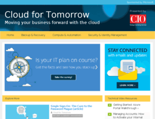 cloudfortomorrow.com screenshot