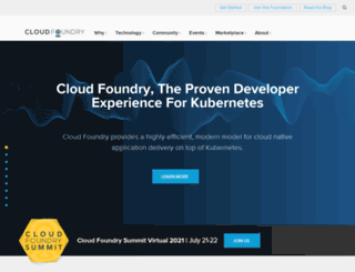 cloudfoundry.com screenshot