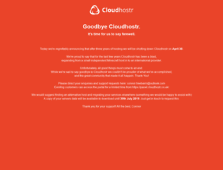 cloudhostr.co.uk screenshot