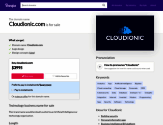 cloudionic.com screenshot
