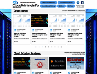 cloudmininginfo.com screenshot