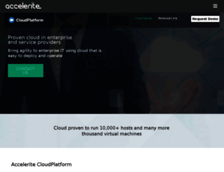 cloudplatform.accelerite.com screenshot