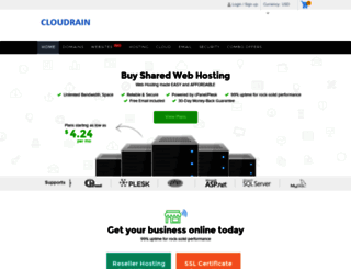 cloudrain.co.in screenshot