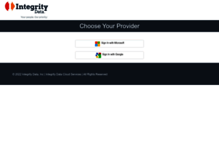 cloudservices.integrity-data.com screenshot