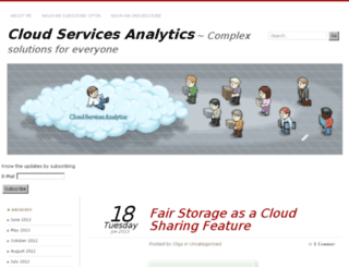 cloudservicesanalytics.com screenshot