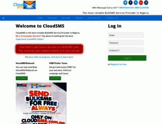 cloudsms.com.ng screenshot