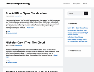 cloudstoragestrategy.com screenshot
