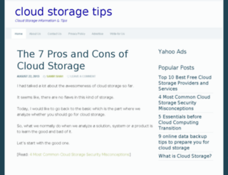 cloudstoragetips.com screenshot
