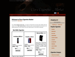 clovecigarettesmarket.com screenshot