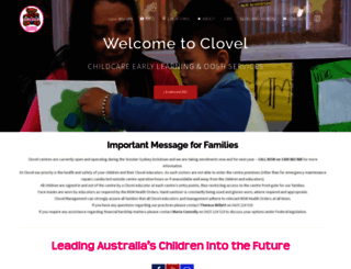 clovelchildcare.com.au screenshot