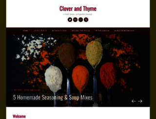 cloverandthyme.com screenshot