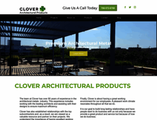 cloverarchitecturalproducts.com screenshot