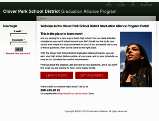 Access cloverpark.gradally.com. Graduation Alliance