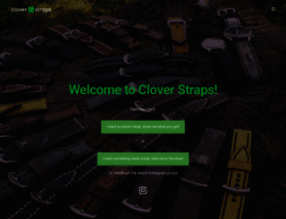 cloverstraps.com screenshot