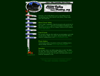 clovervalleyhistory.org screenshot