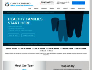 cloviscrossingdentalgroup.com screenshot