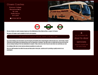 clowescoaches.co.uk screenshot