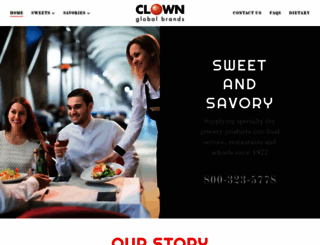 clownglobalbrands.com screenshot